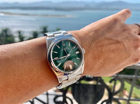 rolex op green 36|Rolex oyster perpetual 36mm price.